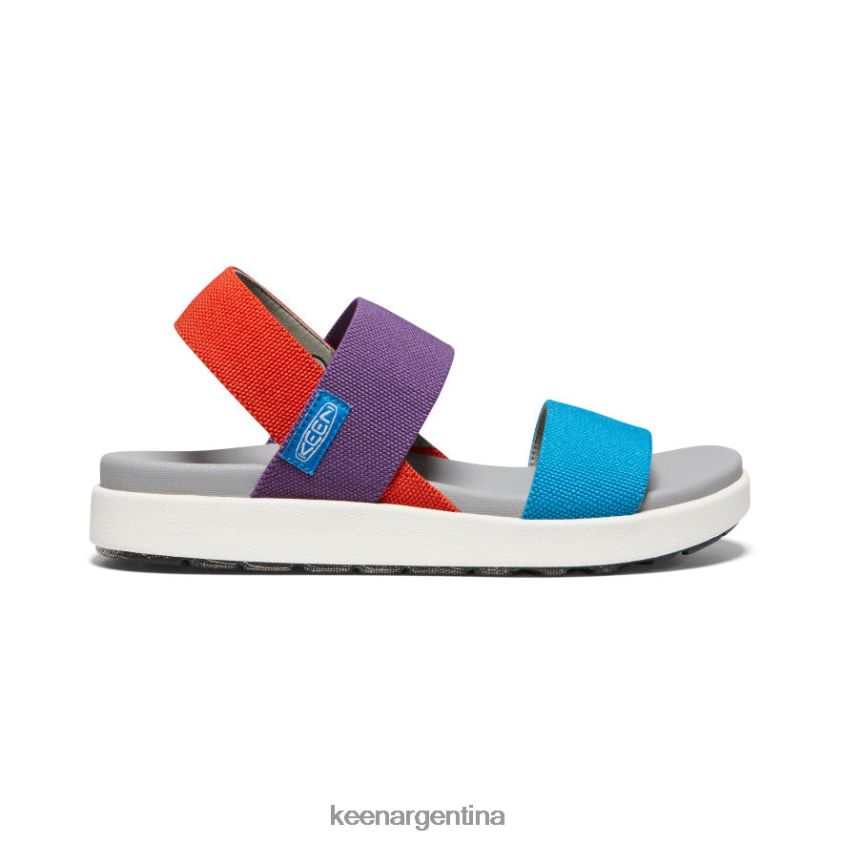 carisma/arcilla roja/tritono azul fiordo calzado KEEN sandalia elle con tira trasera T0822B419 mujer - Imagen 1