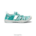 cascada/vidrio azul calzado KEEN sandalia moxie T0822B924 niños grandes