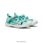 cascada/vidrio azul calzado KEEN sandalia moxie T0822B961 pequeños niños - Imagen 2