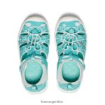 cascada/vidrio azul calzado KEEN sandalia moxie T0822B961 pequeños niños - Imagen 4