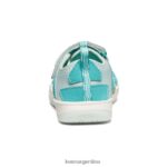 cascada/vidrio azul calzado KEEN sandalia moxie T0822B961 pequeños niños - Imagen 5