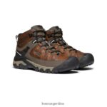 castaño/mantillo calzado KEEN targhee iii impermeable medio T0822B226 hombres - Imagen 2