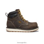 chocolate oscuro/concha de arena calzado KEEN cincinnati 6" T0822B232 hombres