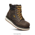 chocolate oscuro/concha de arena calzado KEEN cincinnati 6" T0822B232 hombres - Imagen 3