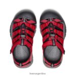 cinta roja/gárgola calzado KEEN newport h2 T0822B766 niños grandes - Imagen 4