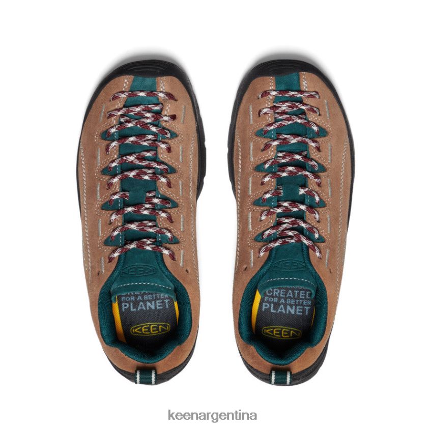 coco tostado/musgo de mar calzado KEEN zapatillas de ante jaspe T0822B560 mujer - Imagen 4