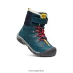 coral azul/pavo real rosa calzado KEEN bota impermeable greta T0822B1015 niños grandes - Imagen 3