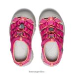 coral muy baya/fusión calzado KEEN newport h2 T0822B747 pequeños niños - Imagen 4