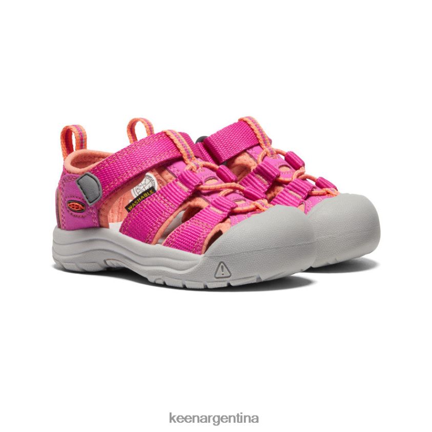 coral muy baya/fusión calzado KEEN newport h2 T0822B828 niños pequeños - Imagen 2