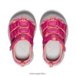 coral muy baya/fusión calzado KEEN newport h2 T0822B828 niños pequeños - Imagen 4