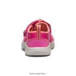 coral muy baya/fusión calzado KEEN newport h2 T0822B828 niños pequeños - Imagen 5