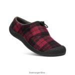 cuadros ruibarbo/negro calzado KEEN diapositiva howser iii T0822B99 hombres - Imagen 3