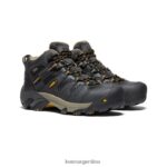 cuervo/olivo leonado calzado KEEN Lansing impermeable medio (puntera de acero) T0822B598 mujer - Imagen 2