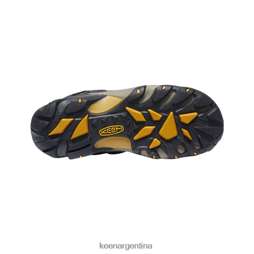 cuervo/olivo leonado calzado KEEN Lansing impermeable medio (puntera de acero) T0822B598 mujer - Imagen 4