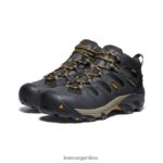 cuervo/olivo leonado calzado KEEN Lansing Mid impermeable (puntera de acero) T0822B91 hombres - Imagen 2