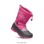 fucsia violeta/plata calzado KEEN bota impermeable snow troll T0822B1001 niños grandes - Imagen 3