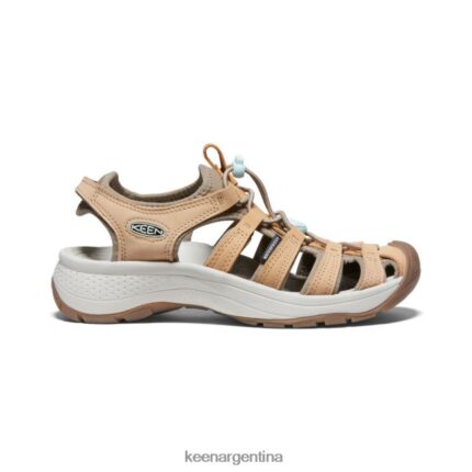 gama/vidrio azul calzado KEEN sandalia astoria west de piel T0822B616 mujer