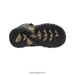 grano de café/azul ala verde azulado calzado KEEN bota impermeable greta T0822B1016 niños grandes - Imagen 4