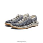 gris acero/abedul calzado KEEN lienzo uneek T0822B507 mujer - Imagen 2