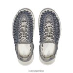 gris acero/abedul calzado KEEN lienzo uneek T0822B507 mujer - Imagen 4