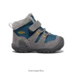 gris acero/azul ala verde azulado calzado KEEN chukka nudo T0822B1006 niños pequeños