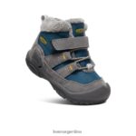 gris acero/azul ala verde azulado calzado KEEN chukka nudo T0822B1006 niños pequeños - Imagen 3
