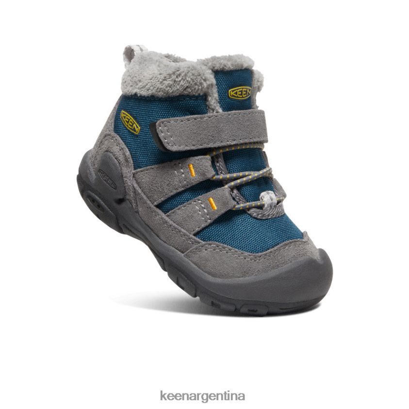 gris acero/azul ala verde azulado calzado KEEN chukka nudo T0822B1006 niños pequeños - Imagen 3