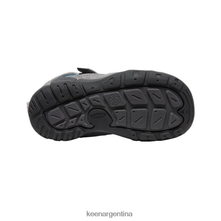 gris acero/azul ala verde azulado calzado KEEN chukka nudo T0822B979 pequeños niños - Imagen 4