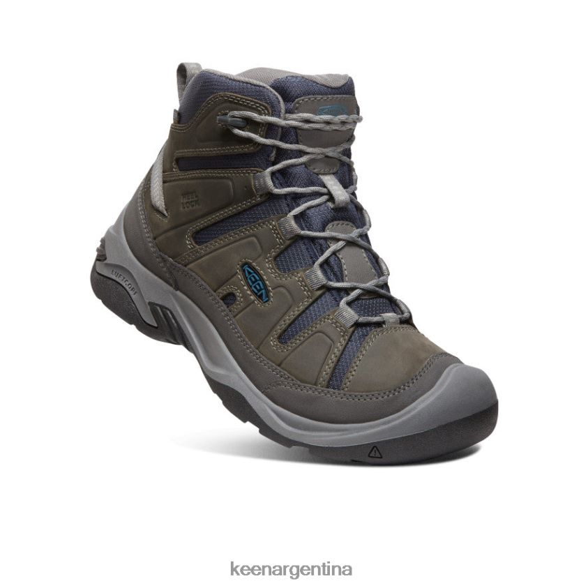 gris acero/azul legión calzado KEEN bota impermeable circadia T0822B72 hombres - Imagen 3