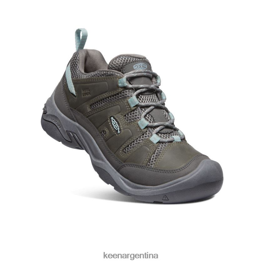 gris acero/azul nube calzado KEEN zapato de ventilación circadia T0822B641 mujer - Imagen 3