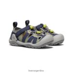 gris acero/azul profundo calzado KEEN arroyo nudo T0822B772 pequeños niños - Imagen 2