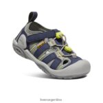 gris acero/azul profundo calzado KEEN arroyo nudo T0822B772 pequeños niños - Imagen 3