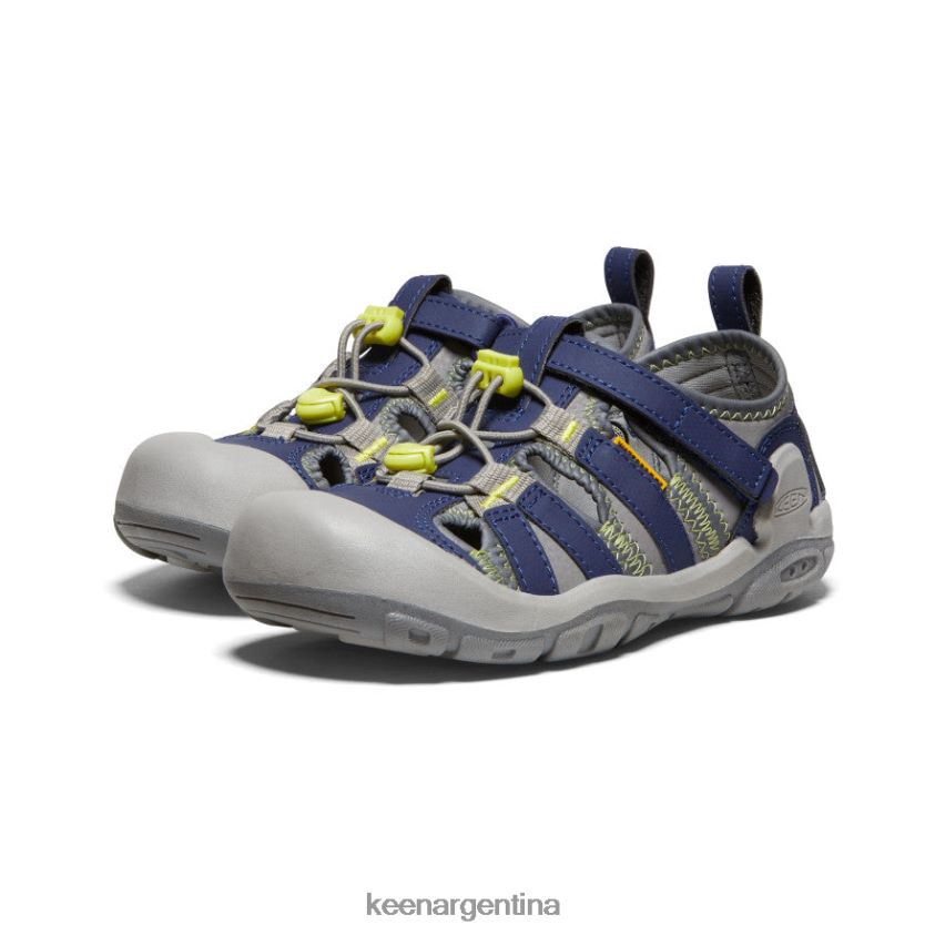 gris acero/azul profundo calzado KEEN arroyo nudo T0822B777 niños grandes - Imagen 2