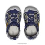 gris acero/azul profundo calzado KEEN arroyo nudo T0822B806 niños pequeños - Imagen 4