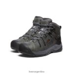gris acero/carey calzado KEEN Flint II impermeable medio (puntera blanda) T0822B76 hombres - Imagen 2