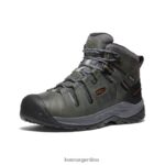 gris acero/carey calzado KEEN Flint II impermeable medio (puntera blanda) T0822B76 hombres - Imagen 3