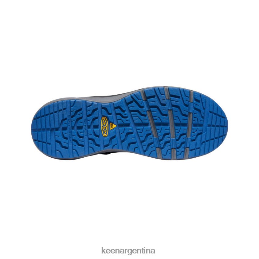 gris acero/cobalto brillante calzado KEEN Bota impermeable con gancho rojo (puntera de fibra de carbono) T0822B222 hombres - Imagen 4