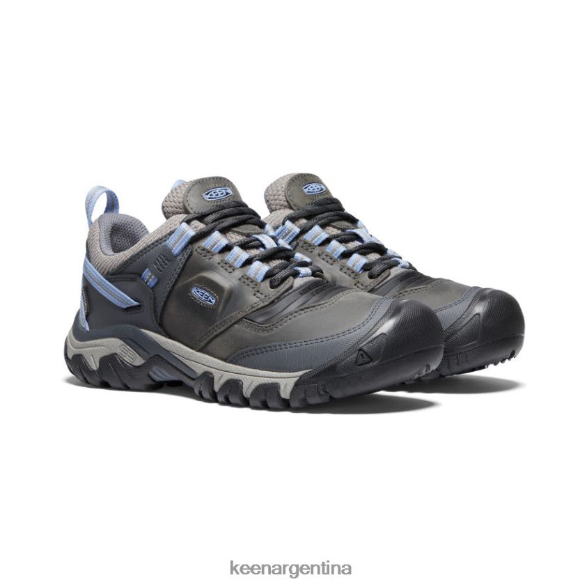 gris acero/hortensia calzado KEEN cresta flexible impermeable T0822B648 mujer - Imagen 2