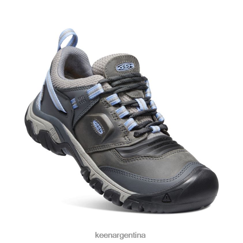gris acero/hortensia calzado KEEN cresta flexible impermeable T0822B648 mujer - Imagen 3