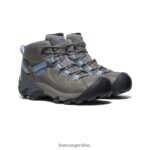 gris acero/hortensia calzado KEEN targhee ii impermeable medio T0822B620 mujer - Imagen 2