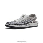 gris acero/llovizna calzado KEEN uneek T0822B116 hombres - Imagen 3