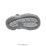 gris acero/naranja seguridad calzado KEEN zapatillas con nudo hueco T0822B890 pequeños niños - Imagen 4