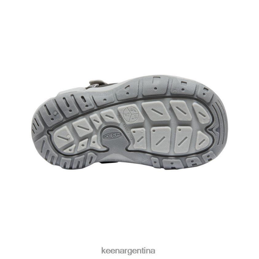 gris acero/naranja seguridad calzado KEEN zapatillas con nudo hueco T0822B890 pequeños niños - Imagen 4