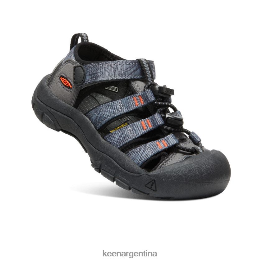 gris acero/negro calzado KEEN newport h2 T0822B735 pequeños niños - Imagen 3