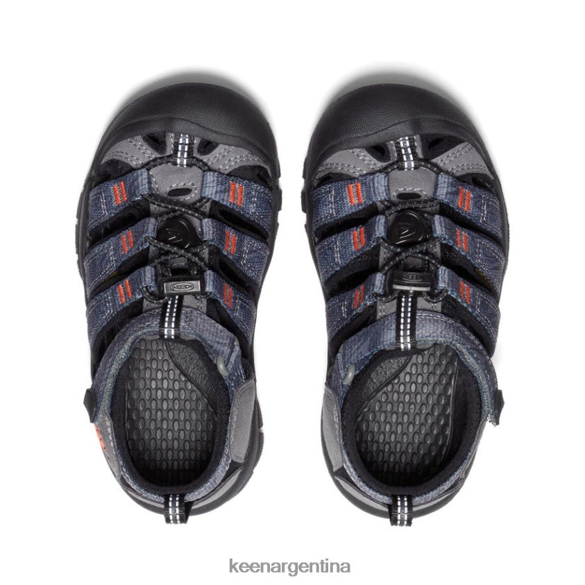 gris acero/negro calzado KEEN newport h2 T0822B735 pequeños niños - Imagen 4