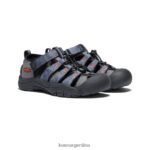 gris acero/negro calzado KEEN newport h2 T0822B755 niños grandes - Imagen 2