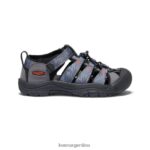 gris acero/negro calzado KEEN newport h2 T0822B755 niños grandes