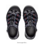 gris acero/negro calzado KEEN newport h2 T0822B755 niños grandes - Imagen 4