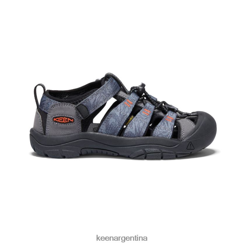 gris acero/negro calzado KEEN newport h2 T0822B755 niños grandes - Imagen 1