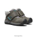gris acero/porcelana calzado KEEN bota impermeable kootenay iv T0822B1010 pequeños niños - Imagen 2